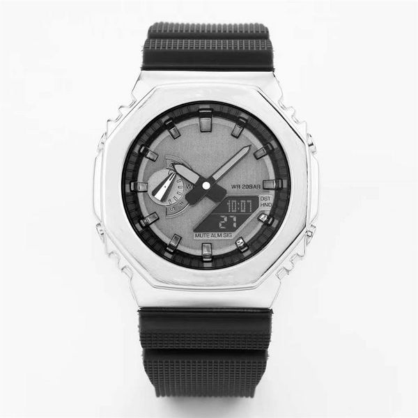 2100 mens sports digital quartz watch water resistant world time led cold light dual display grey faced metal dial305v, Slivery;brown
2100 mens sports digital quartz watch water resistant world time led cold light dual display grey faced metal dial305v, Slivery;brown
