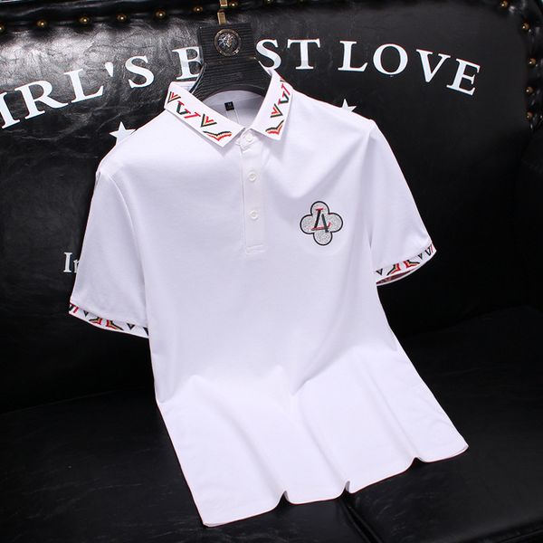 men's t-shirts designer p002 men's summer polo shirt short sleeve t-shirt white hq6l2022, White;black
men's t-shirts designer p002 men's summer polo shirt short sleeve t-shirt white hq6l2022, White;black