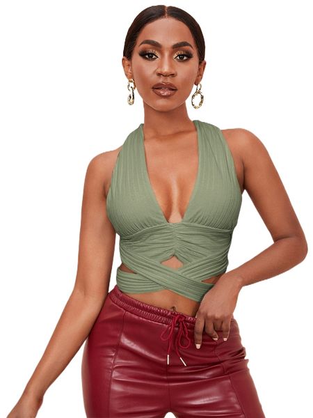 crisscross tie back tank j9o8#, White
crisscross tie back tank j9o8#, White