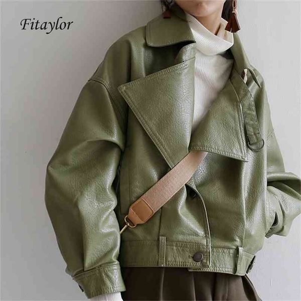 fitaylor loose pu leather batwing sleeve vintage leather jacket street casual outwear ladies biker leather coat multicolor 210923, Black
fitaylor loose pu leather batwing sleeve vintage leather jacket street casual outwear ladies biker leather coat multicolor 210923, Black