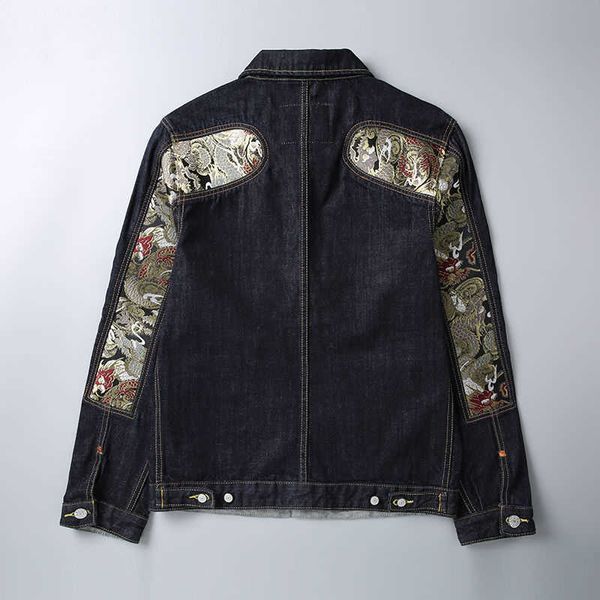 luxury designer liu fushen denim jacket men's loose trend golden dragon jacquard large m stitched jacket dark blue spring style, Black;brown
luxury designer liu fushen denim jacket men's loose trend golden dragon jacquard large m stitched jacket dark blue spring style, Black;brown