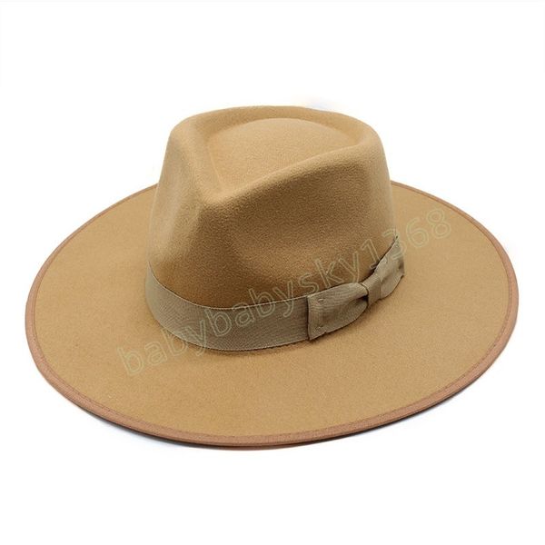 wool jazz fedora hats british style men women bow ribbon felt hat panama trilby formal party cap, Yellow
wool jazz fedora hats british style men women bow ribbon felt hat panama trilby formal party cap, Yellow