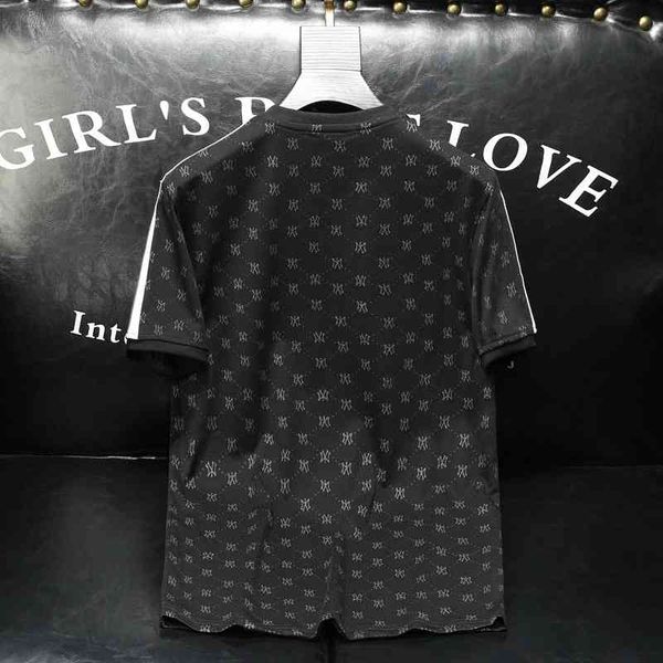 men's fashion personality trend new short-sleeved brand wholesale 2022 summer casual t-shirt european embroidery print short sleeve, White;black
men's fashion personality trend new short-sleeved brand wholesale 2022 summer casual t-shirt european embroidery print short sleeve, White;black