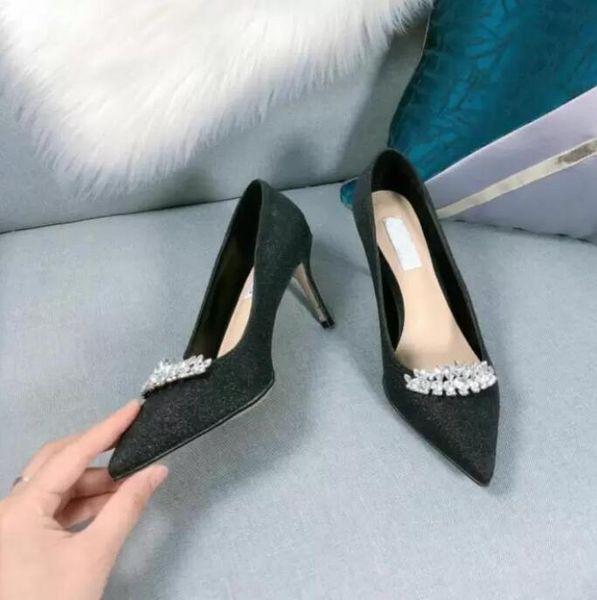 official quality fashion women's sandals pumps with crystal pearl point toe high heels lady party wedding dress eu 35-43, Black
official quality fashion women's sandals pumps with crystal pearl point toe high heels lady party wedding dress eu 35-43, Black