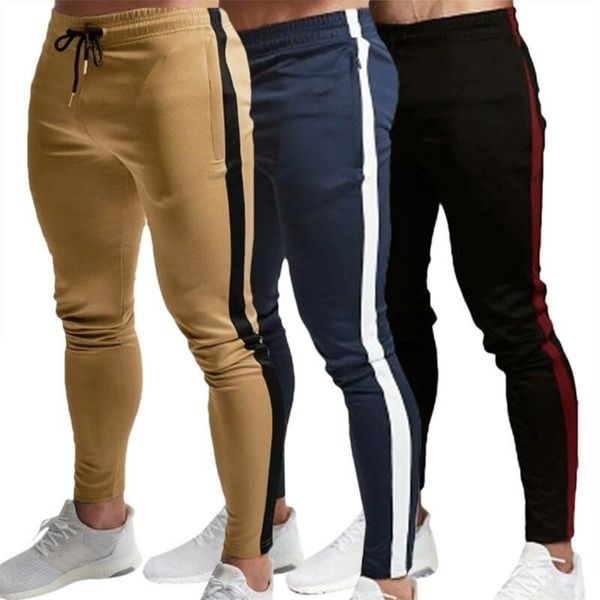 mens pants skinny elastic waist jogging striped side sports clothing sweatpants tracksuit bottom joggers 220325, Black
mens pants skinny elastic waist jogging striped side sports clothing sweatpants tracksuit bottom joggers 220325, Black