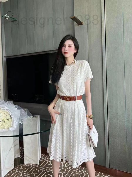 two piece dress designer warren 22 summer new element lace hollow short sleeve high waist pleated skirt set gg88, White
two piece dress designer warren 22 summer new element lace hollow short sleeve high waist pleated skirt set gg88, White