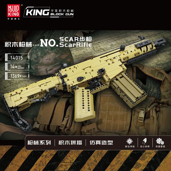 legos blocks mould king 14015 the scar scarrifle model gun with motor assembly high-tech submachines bricks of building block set for kids b
legos blocks mould king 14015 the scar scarrifle model gun with motor assembly high-tech submachines bricks of building block set for kids b
