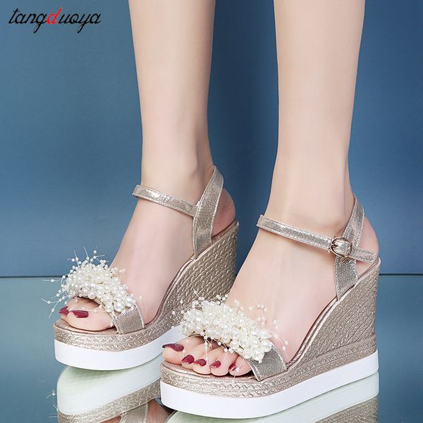pearl women summer wedge heel sandals platform sandals strap open toe chunky bottom casual shoes 2022 gold silver pink sandals, Black
pearl women summer wedge heel sandals platform sandals strap open toe chunky bottom casual shoes 2022 gold silver pink sandals, Black