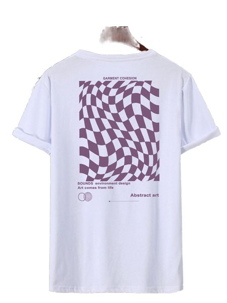 men geo & slogan graphic tee q6ag#, White;black
men geo & slogan graphic tee q6ag#, White;black