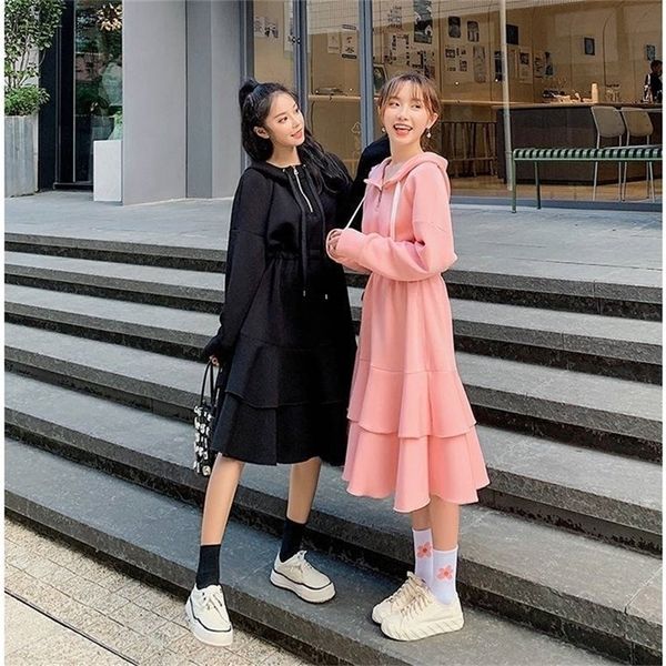 autumn winter new zip korean dresses casual brief fashion women dress high waist loose vestidos de fiesta 201008, White;black
autumn winter new zip korean dresses casual brief fashion women dress high waist loose vestidos de fiesta 201008, White;black