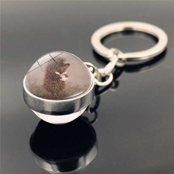 keychains hedgehog in the fog cartoon keychain metal double sided glass ball pendant key ring holder for men women creative gift, Silver
keychains hedgehog in the fog cartoon keychain metal double sided glass ball pendant key ring holder for men women creative gift, Silver