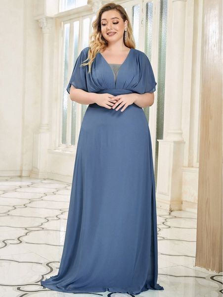 ever-pretty plus batwing sleeve ruched shirred back chiffon prom dress y7dr#, Black
ever-pretty plus batwing sleeve ruched shirred back chiffon prom dress y7dr#, Black