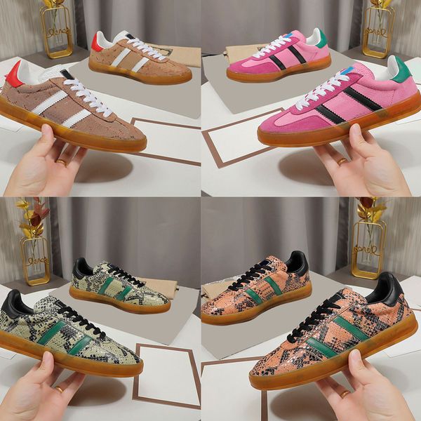 snakeskin casual shoes stripe men women sneaker classic printed letter speed trainer round toe platform genuine leather running shoe high qu, Black
snakeskin casual shoes stripe men women sneaker classic printed letter speed trainer round toe platform genuine leather running shoe high qu, Black