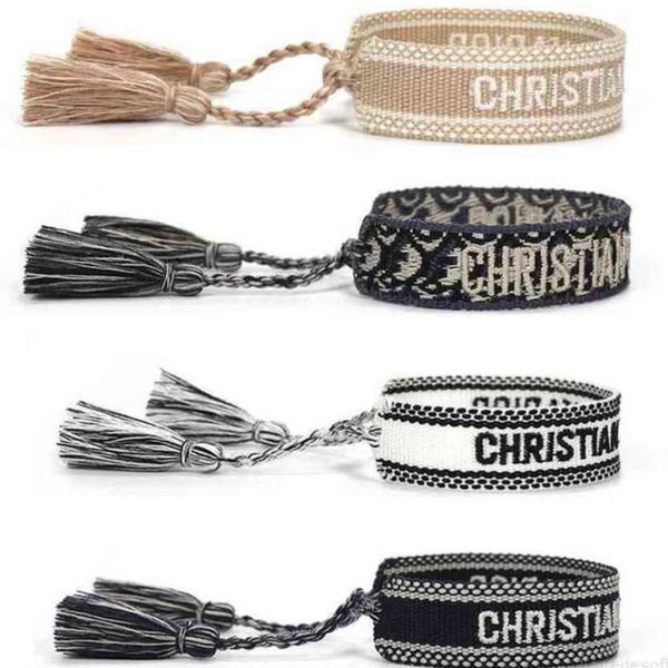 classic brand fashion bangles bracelets luxury women men handmade signature embroidered woven tassel adjustable bracelet jewelry friendship, Black
classic brand fashion bangles bracelets luxury women men handmade signature embroidered woven tassel adjustable bracelet jewelry friendship, Black