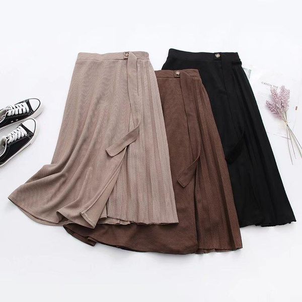skirts womens half pleated skirt waffle lattice korean women's autumn winter retro ladies high waist midi, Black
skirts womens half pleated skirt waffle lattice korean women's autumn winter retro ladies high waist midi, Black