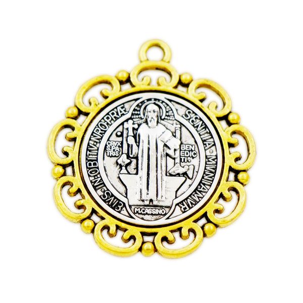2-tone retro medalla san benito cross charm beads pendants spacer l1705 37x33mm jewelry findings & components, Bronze;silver
2-tone retro medalla san benito cross charm beads pendants spacer l1705 37x33mm jewelry findings & components, Bronze;silver