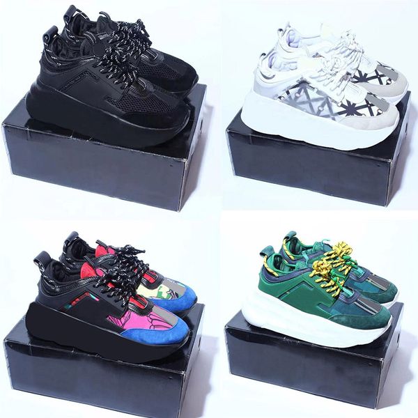 designer sneakers chain reaction casual shoes men women platform trainers leather suede sneaker walking runner shoe breathable mesh traniner, Black
designer sneakers chain reaction casual shoes men women platform trainers leather suede sneaker walking runner shoe breathable mesh traniner, Black