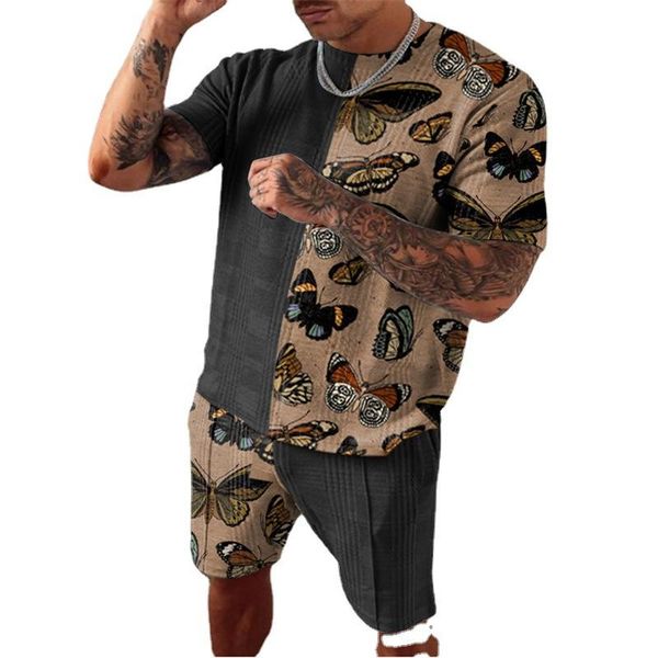 men's tracksuits suit butterfly trend printing matching o-neck short sleeve shorts two-piece outfit fashion men set mens clothing, Gray
men's tracksuits suit butterfly trend printing matching o-neck short sleeve shorts two-piece outfit fashion men set mens clothing, Gray