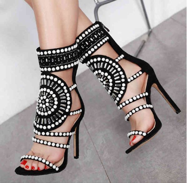 hollow out rhinestone high-heeled sandals women's thin heel roman shoes yxb813, Black
hollow out rhinestone high-heeled sandals women's thin heel roman shoes yxb813, Black