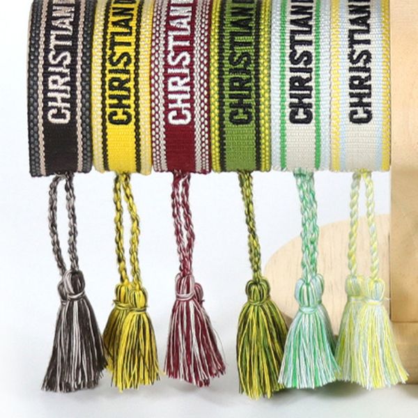 brand classic fashion bangles bracelets luxury women men handmade signature embroidered woven tassel adjustable bracelet jewelry friendship, Black 
brand classic fashion bangles bracelets luxury women men handmade signature embroidered woven tassel adjustable bracelet jewelry friendship, Black