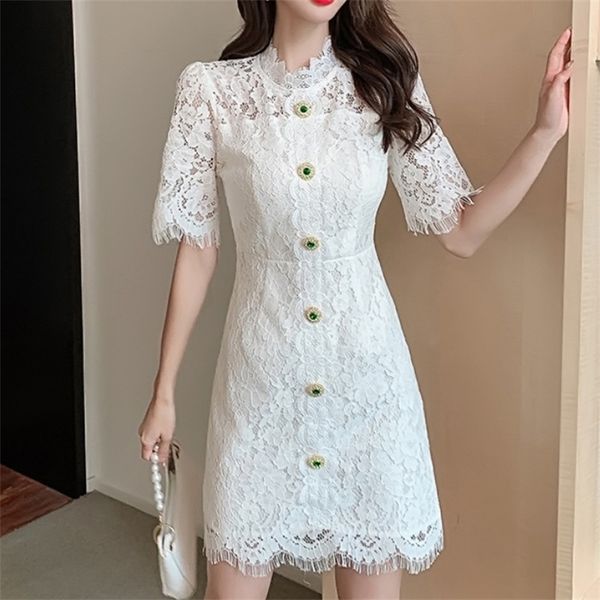 summer white dress vintage women diamonds single breasted embroidery short sleeve office ol bodycon mini 210526, Black;gray
summer white dress vintage women diamonds single breasted embroidery short sleeve office ol bodycon mini 210526, Black;gray