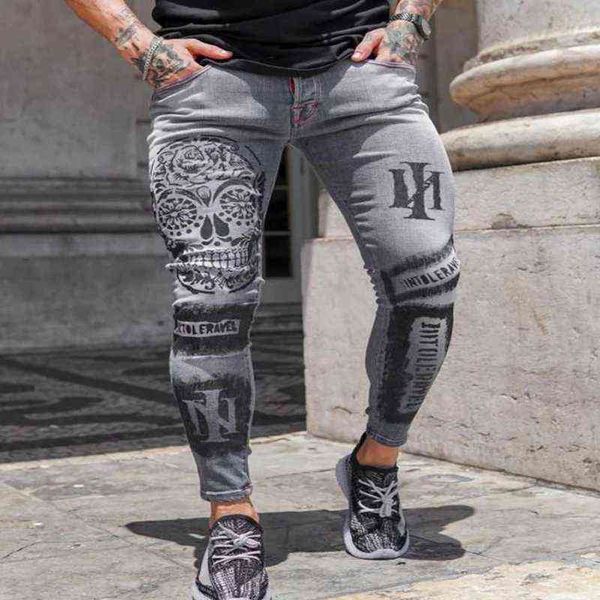 men jeans men stretch slim jeans hip hop pants fashion letter printed gray skinny man causal jogging denim pencil streetwear 22 1222, Blue
men jeans men stretch slim jeans hip hop pants fashion letter printed gray skinny man causal jogging denim pencil streetwear 22 1222, Blue