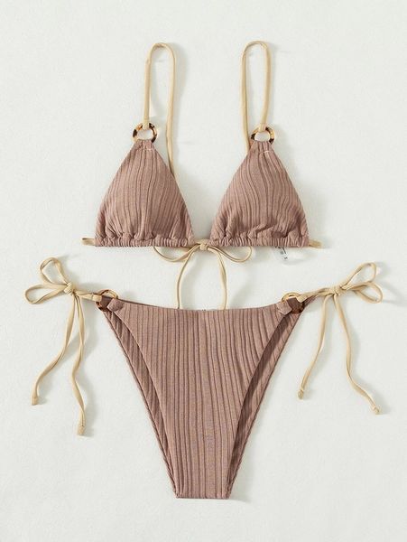 spoondrift rib texture triangle string bikini set for women thong micro bathing suit swimsuit cute biquini swimwear, White;black
spoondrift rib texture triangle string bikini set for women thong micro bathing suit swimsuit cute biquini swimwear, White;black