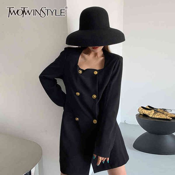 casual women dress square collar long sleeve high waist minimalist black mini dresses female spring clothing 210423, Black;gray
casual women dress square collar long sleeve high waist minimalist black mini dresses female spring clothing 210423, Black;gray