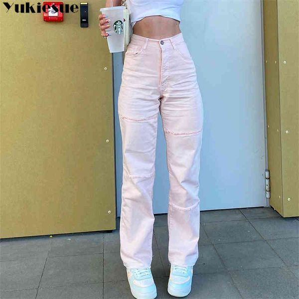 women jeans midwaist new summer pink streetwear korean fashion baggy wide pipes pants casual mother straight denim pants j220525, Black;white
women jeans midwaist new summer pink streetwear korean fashion baggy wide pipes pants casual mother straight denim pants j220525, Black;white