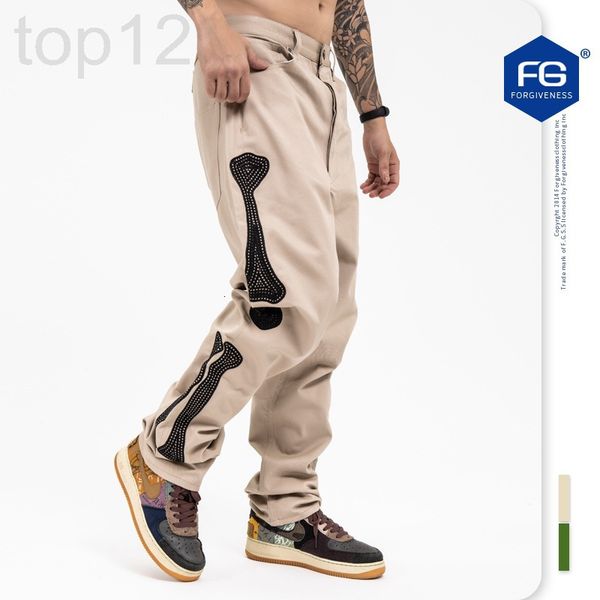 men's pants designer fg men's wear new fashion brand skeleton bone embroidery casual straight overalls in autumn 2020 rn5p, Black
men's pants designer fg men's wear new fashion brand skeleton bone embroidery casual straight overalls in autumn 2020 rn5p, Black