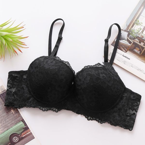 stylish black women's bra tucked up to prevent drooping comfortable lace underwear with 3/4 cup size b6097., Red;black
stylish black women's bra tucked up to prevent drooping comfortable lace underwear with 3/4 cup size b6097., Red;black
