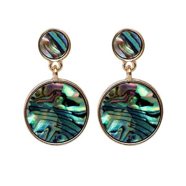 stud national wind metal mosaic turquoise color shell earring contracted fashion earrings joker the tide female temperament, Golden;silver
stud national wind metal mosaic turquoise color shell earring contracted fashion earrings joker the tide female temperament, Golden;silver