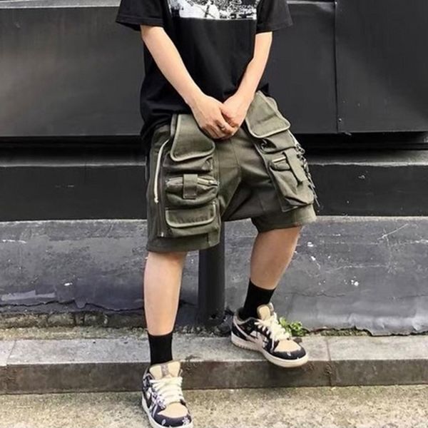high street multi-pockets cargo shorts for men drawstring loose hip hop casual summer knee length pants
high street multi-pockets cargo shorts for men drawstring loose hip hop casual summer knee length pants