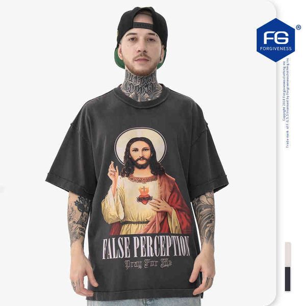 men's t-shirts fg menswear spring and summer fashion br washed worn out figure print high street short sleeve t-shirt men oli3, White;black
men's t-shirts fg menswear spring and summer fashion br washed worn out figure print high street short sleeve t-shirt men oli3, White;black