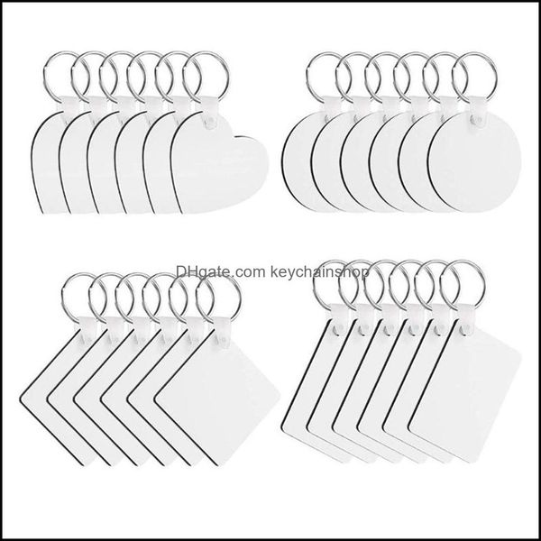 keychains fashion accessories 24 pcs/set sublimation blank thermal transfer key chain double-side printed mdf keyrings tags with split rings, Silver
keychains fashion accessories 24 pcs/set sublimation blank thermal transfer key chain double-side printed mdf keyrings tags with split rings, Silver