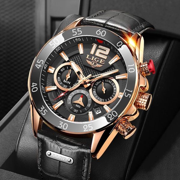 2021 new fashion sport men watches lige brand luxury quartz wristwatch leather waterproof chronograph watch for men relogio
2021 new fashion sport men watches lige brand luxury quartz wristwatch leather waterproof chronograph watch for men relogio