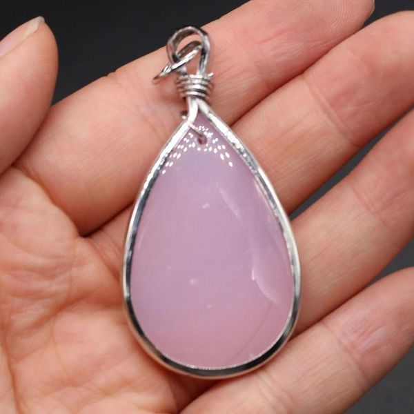 charms natural stone pendant drop-shaped rose quartzs diamonds necklace for diy jewelry birthday gift size 28x55mm, Bronze;silver
charms natural stone pendant drop-shaped rose quartzs diamonds necklace for diy jewelry birthday gift size 28x55mm, Bronze;silver