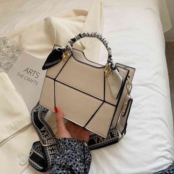 75% off outlet store shangpin 2022 new korean fashion geometric splicing portable single shoulder oblique span women's bag with silk sc
75% off outlet store shangpin 2022 new korean fashion geometric splicing portable single shoulder oblique span women's bag with silk sc
