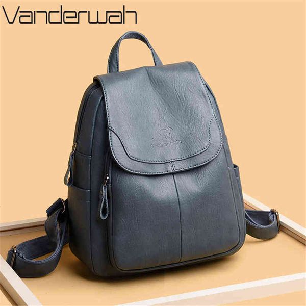 backpack style bagwomen large capacity wallet leather female vintage school travel pack ladie bookbag 220723
backpack style bagwomen large capacity wallet leather female vintage school travel pack ladie bookbag 220723