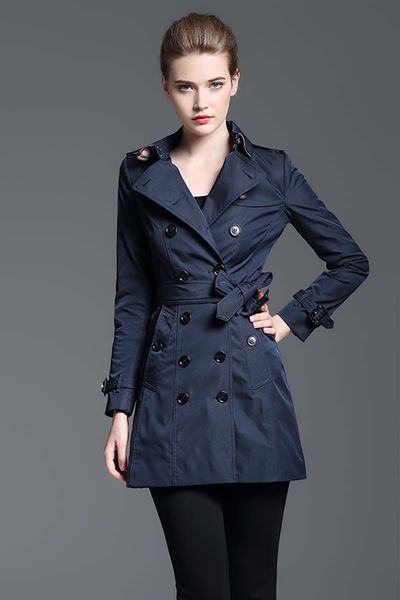 women fashion brand windbreaker england middle long trench coat/double breasted for s xxl temperament womens, Tan;black
women fashion brand windbreaker england middle long trench coat/double breasted for s xxl temperament womens, Tan;black
