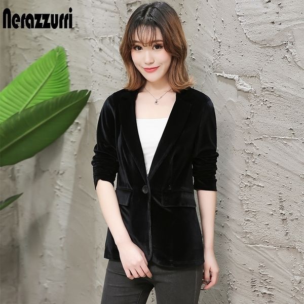 nerazzurri ladies blazers fashionable work wear jacket elegant plus size slim red black women blazers and jackets velvet blazer y201026, White;black
nerazzurri ladies blazers fashionable work wear jacket elegant plus size slim red black women blazers and jackets velvet blazer y201026, White;black