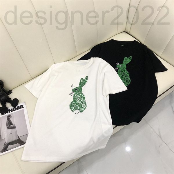 women's t-shirt designer sharp goods high-end net red early spring rabbit print loose round neck fashion short sleeve t-shirt for women, White
women's t-shirt designer sharp goods high-end net red early spring rabbit print loose round neck fashion short sleeve t-shirt for women, White