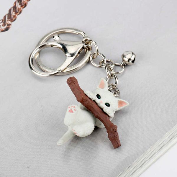 keychains cute animal cat keychain naughty with branch play pendant key rings women bag keys hanging accesosries, Silver
keychains cute animal cat keychain naughty with branch play pendant key rings women bag keys hanging accesosries, Silver
