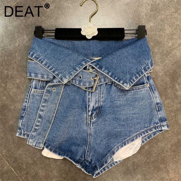 deat spring summer fashion casual high waist slim solid color belt with exposed pockets denim shorts women sk609 210709, White;black
deat spring summer fashion casual high waist slim solid color belt with exposed pockets denim shorts women sk609 210709, White;black