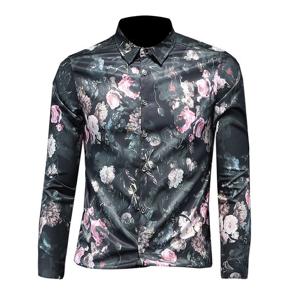 european and american men's wear summer 2022 new short sleeve lapel single breasted vintage rose print fashion shirt, White;black
european and american men's wear summer 2022 new short sleeve lapel single breasted vintage rose print fashion shirt, White;black