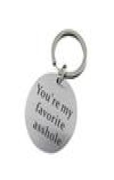 pixnor youre my favorite asshole key chain stainless steel keyring funny keychain for boyfriend husband valentines gifts, Silver
pixnor youre my favorite asshole key chain stainless steel keyring funny keychain for boyfriend husband valentines gifts, Silver