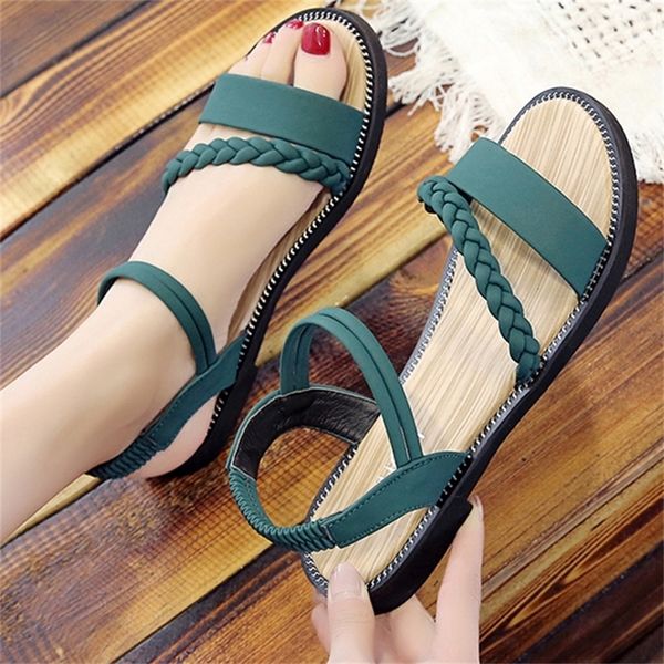 women casual ankle buckle sandals rome style shoes summer fashion flock woven open toe narrow band flat beach 220602, Black
women casual ankle buckle sandals rome style shoes summer fashion flock woven open toe narrow band flat beach 220602, Black