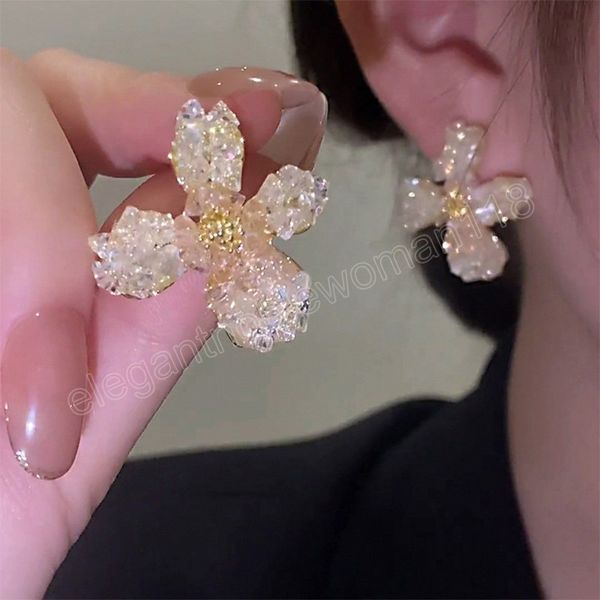 luxury crystal flower temperament dangle earrings for women korean fashion earring daily birthday party jewelry gifts, Silver
luxury crystal flower temperament dangle earrings for women korean fashion earring daily birthday party jewelry gifts, Silver