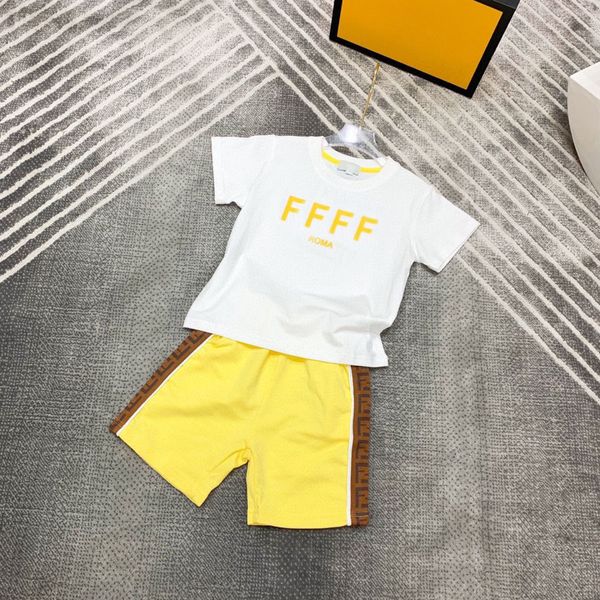 new child designer clothe sets childrens kids short sleeve t-shirt with letters bear bag print yellow shorts set suit brand boys clothing co, White
new child designer clothe sets childrens kids short sleeve t-shirt with letters bear bag print yellow shorts set suit brand boys clothing co, White