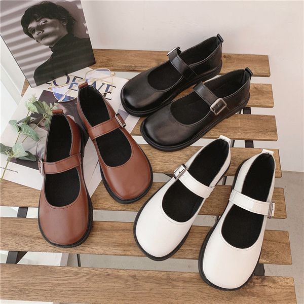 sepatu balet mary jane fashion sepatu datar lolita perawatan nyaman kasual wanita sepatu platform tali gesper ujung bundar kulit putih 22061, Black
sepatu balet mary jane fashion sepatu datar lolita perawatan nyaman kasual wanita sepatu platform tali gesper ujung bundar kulit putih 22061, Black